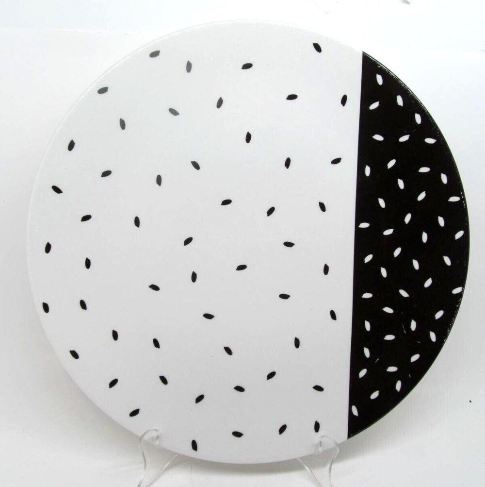 Pagnossin Autogrill "Ricette d' Italia" Black And White 12" Grilling Plate